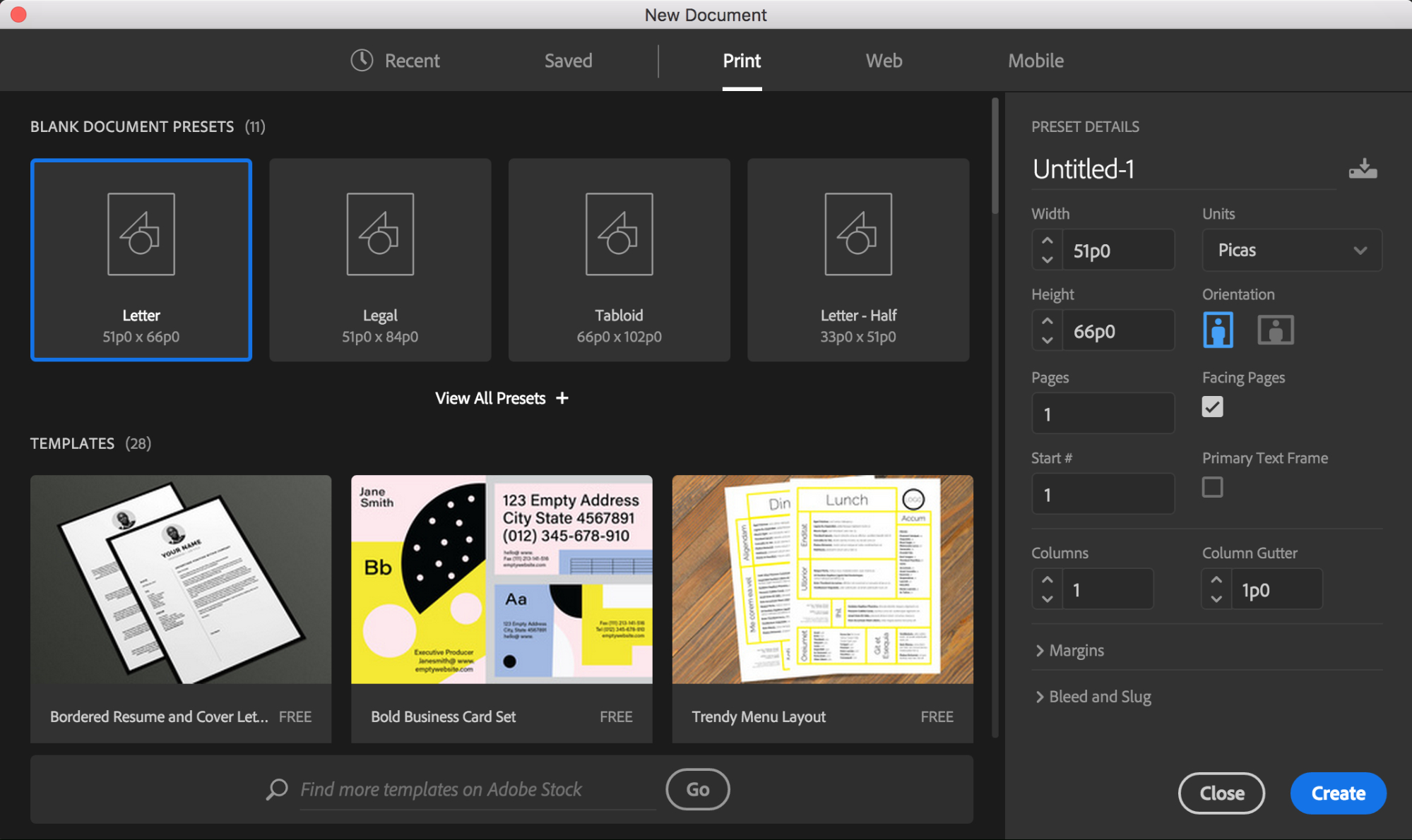 Free Artist Made Templates Now In Indesign | Creative Cloud In Indesign Presentation Templates