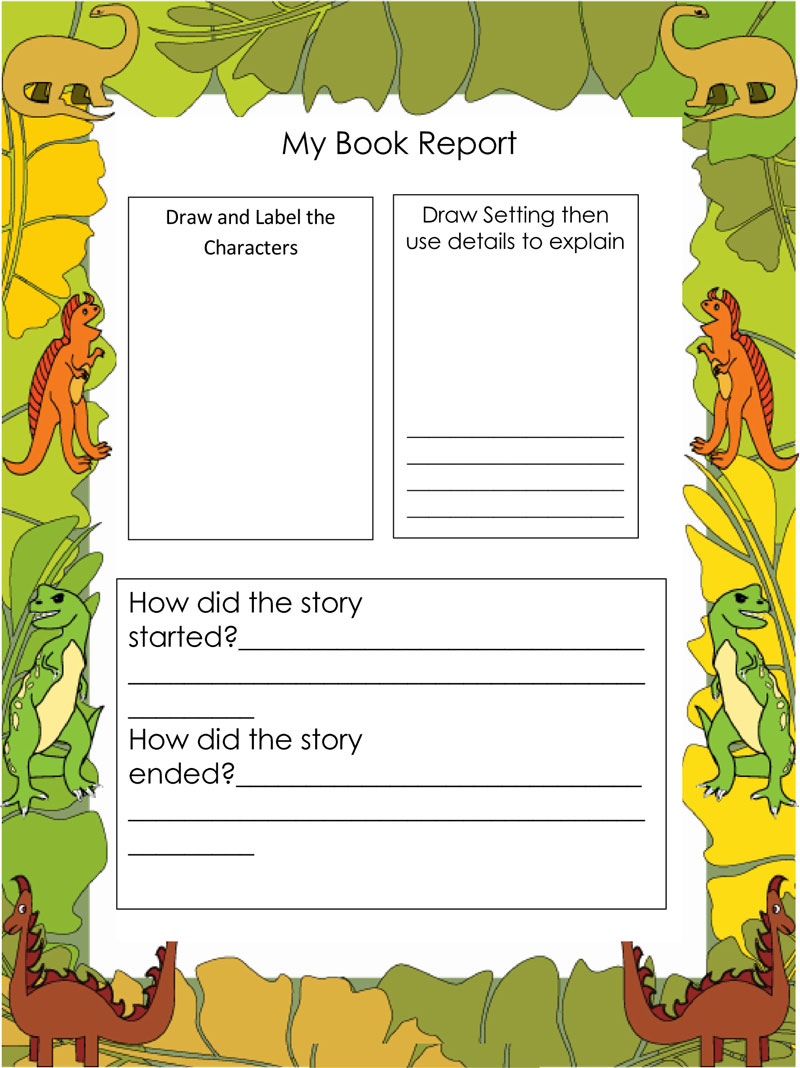 Free Book Report & Worksheet Templates – Word Layouts In Middle School Book Report Template