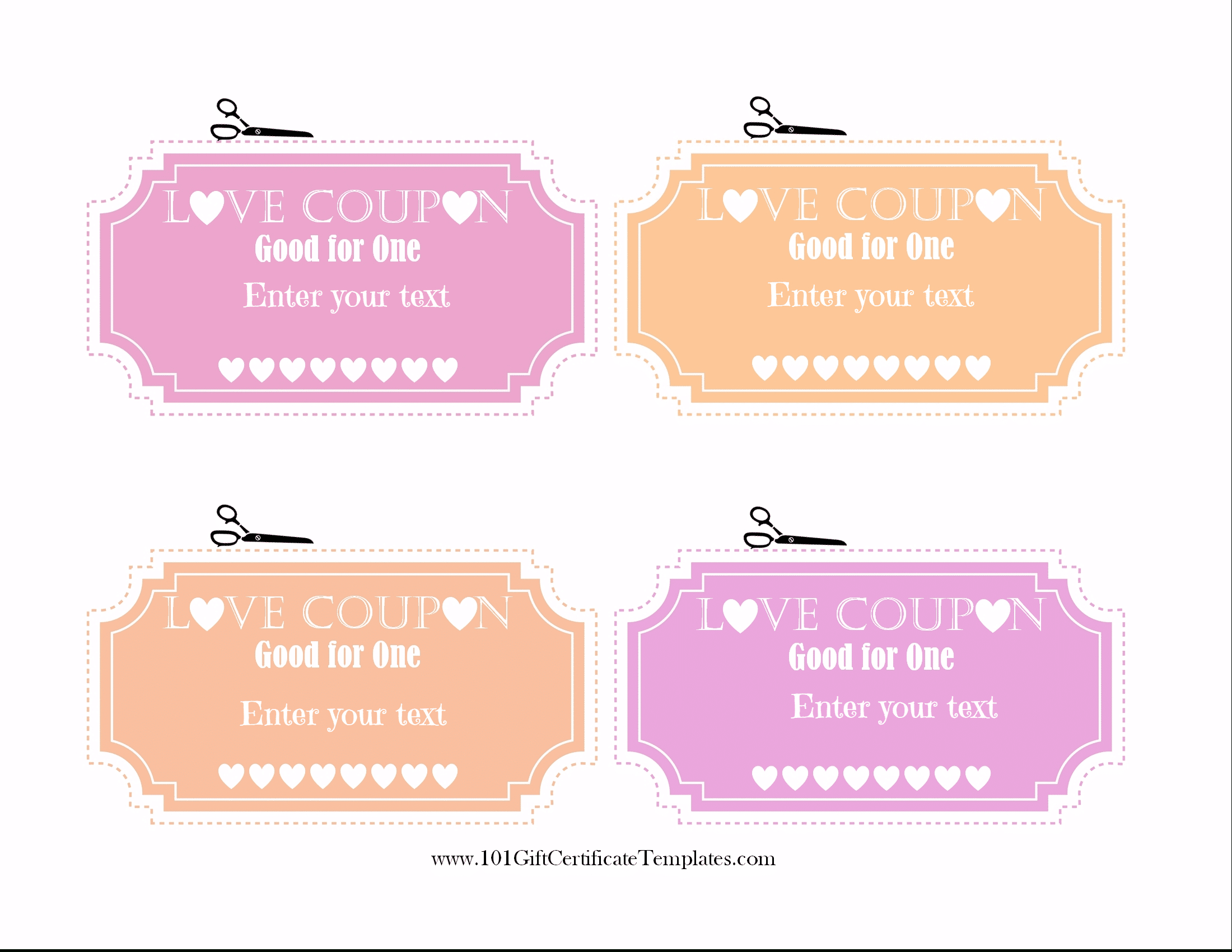 Free Editable Love Coupons For Him Or Her Inside Love Coupon Template For Word