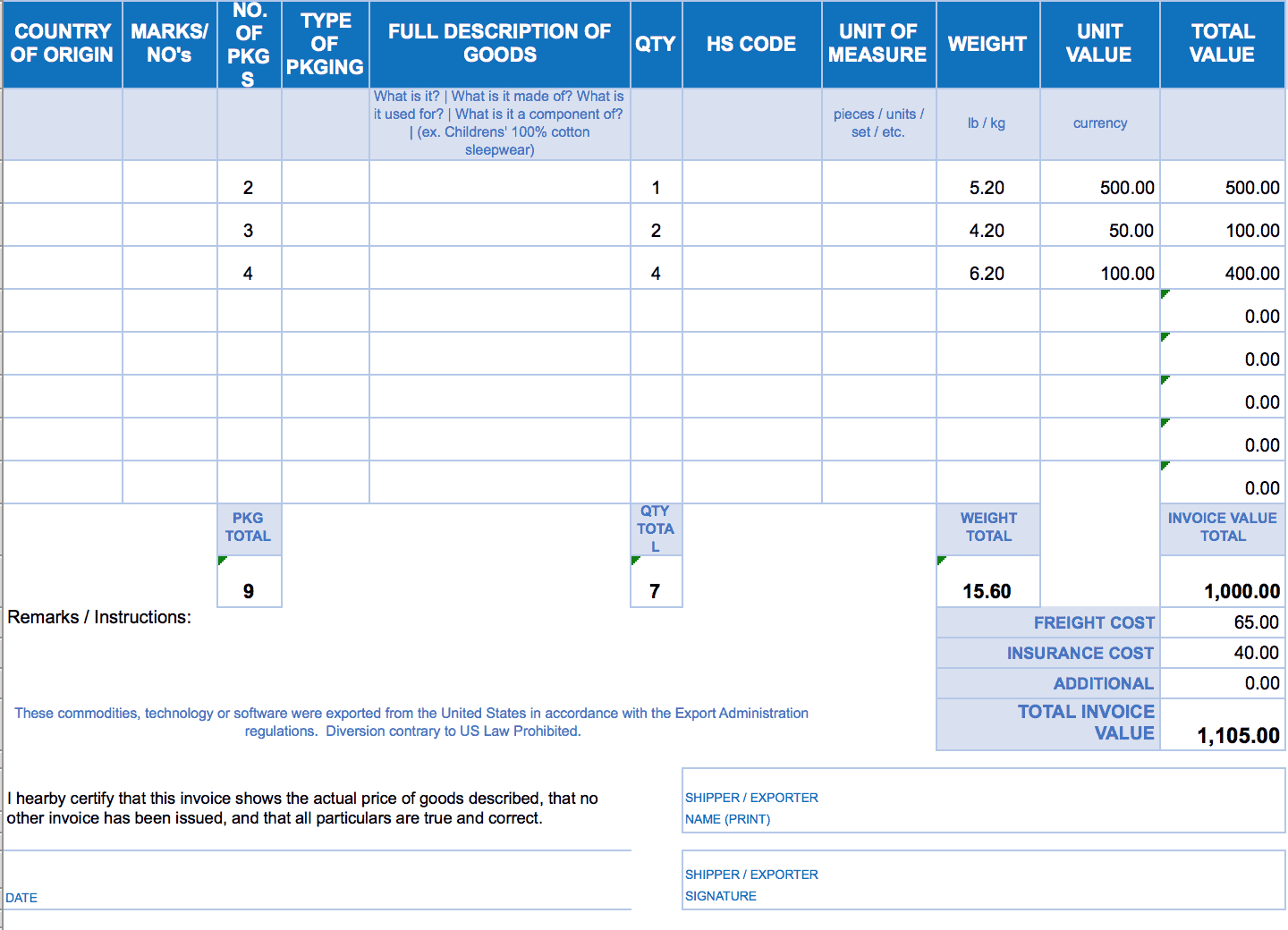 Free Excel Invoice Templates - Smartsheet Within Invoice Template Excel 2013