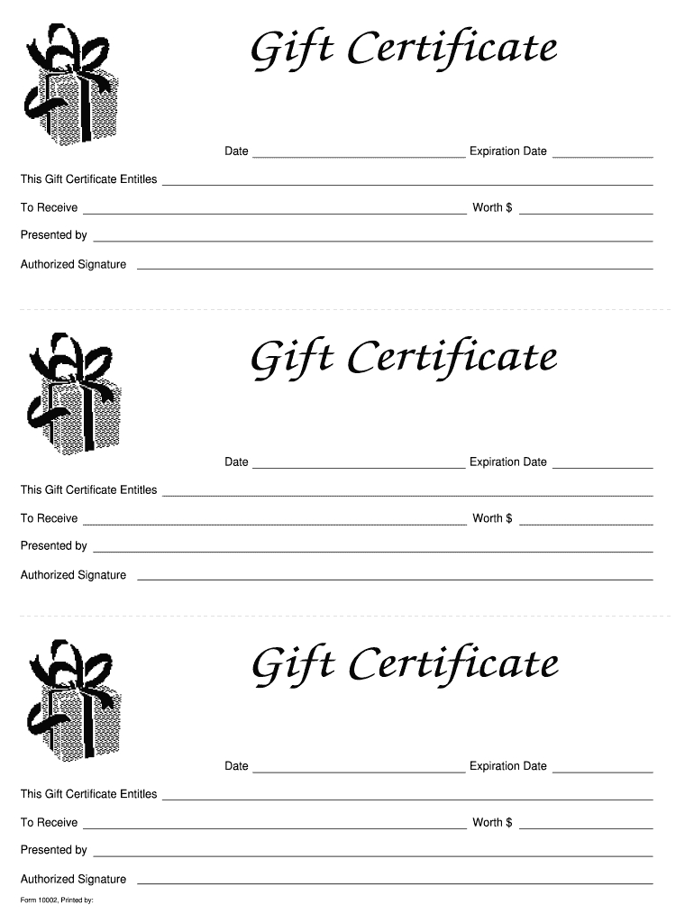 Free Fillable Gift Certificate Template – Colona.rsd7 With Gift Certificate Template Indesign