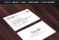 Free Google Interface Business Card Psd Template On Behance with regard to Google Search Business Card Template