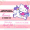 Free Hello Kitty Unicorn Invitation Template – Bagvania Regarding Hello Kitty Birthday Card Template Free