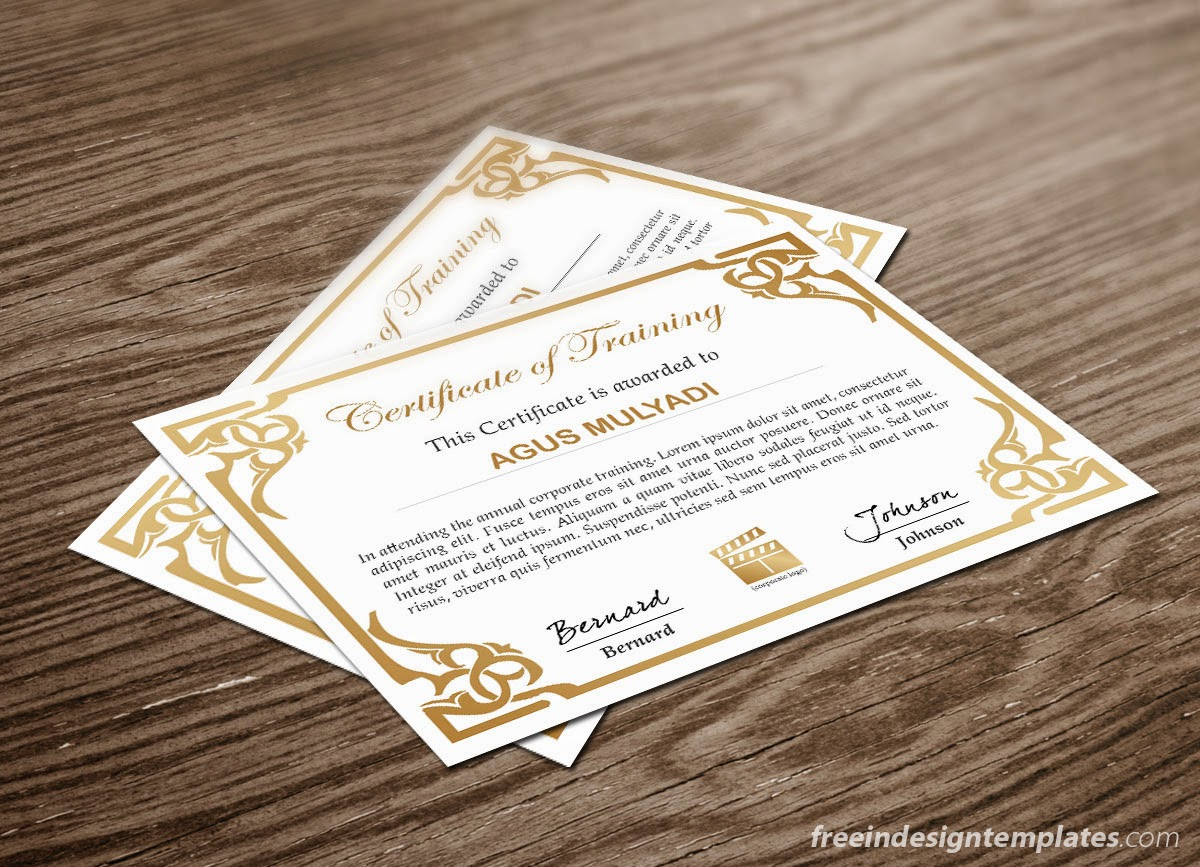 Free Indesign Certificate Template #1 | Free Indesign With Regard To Indesign Certificate Template