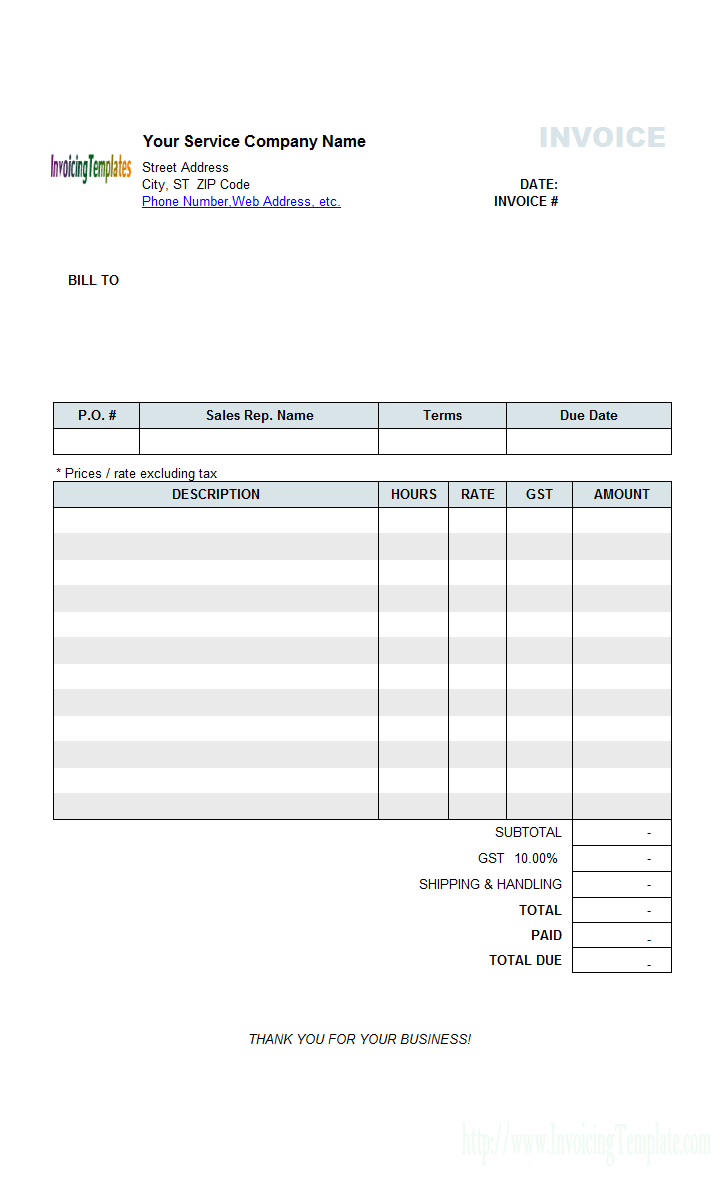 Free Invoice Template For Hours Worked – 20 Results Found Regarding Invoice Template For Work Done