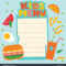 Free Kids Menu Templates – Colona.rsd7 In Id Card Template For Kids