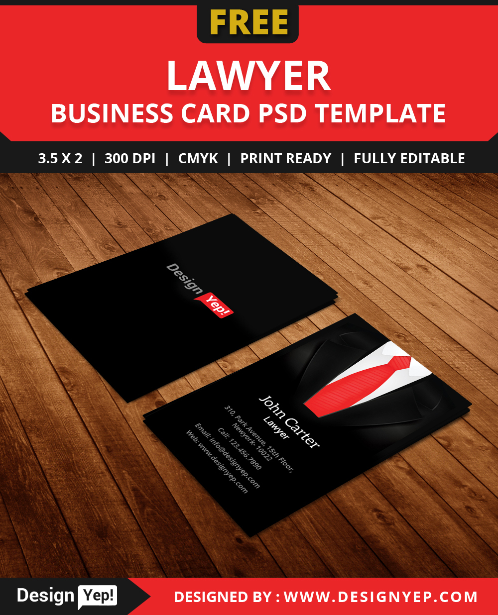 Free Lawyer Business Card Template Psd - Designyep Intended For Lawyer Business Cards Templates