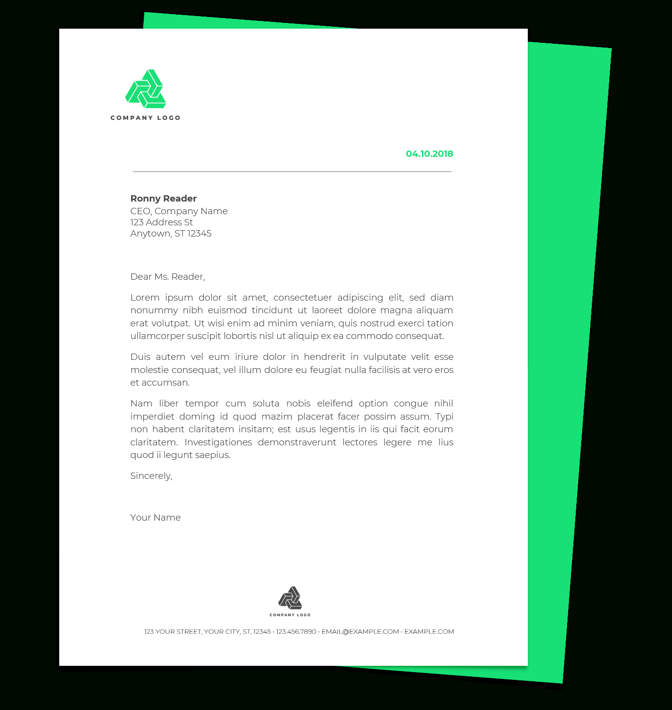Free Letterhead Templates For Google Docs And Word Throughout Google Letterhead Templates