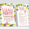Free Luau Party Flyer Templates – Psd, Ai & Vector Intended For Hawaiian Menu Template