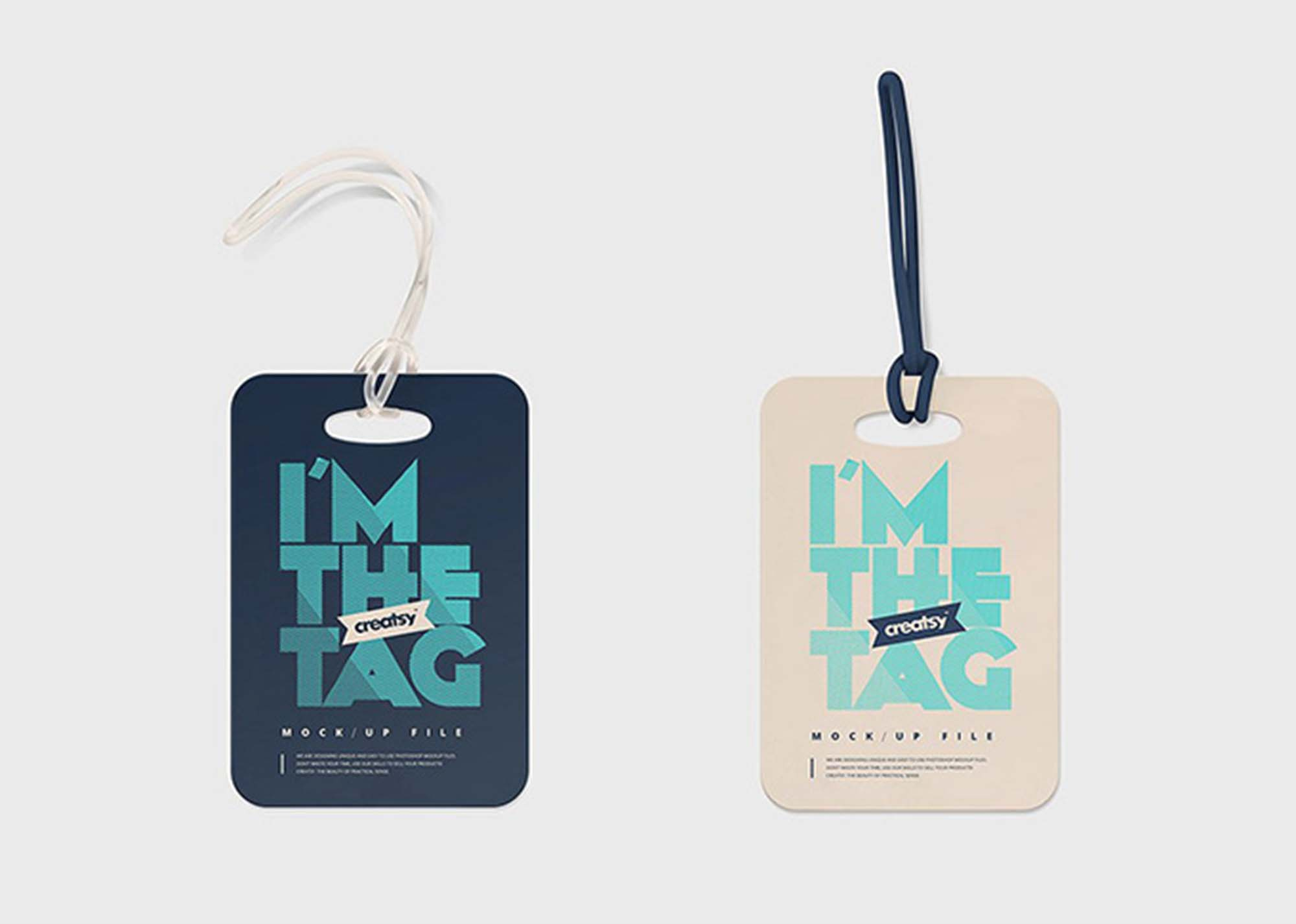 Free Luggage Diaper Tag Mockups (Psd) Within Luggage Label Template Free Download