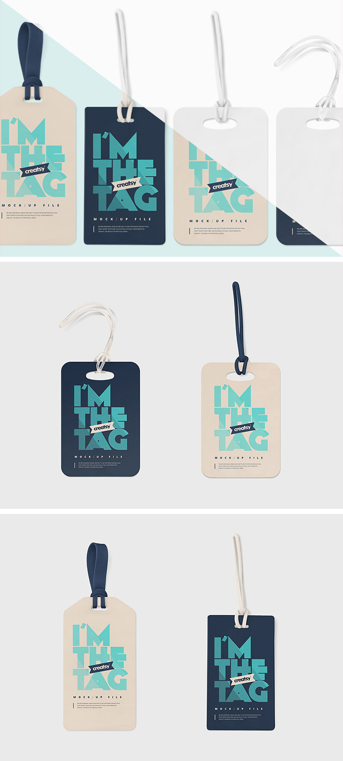 Free Luggage Tag Mockup — Download Psd Template For Luggage Label Template Free Download