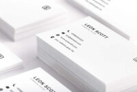 Free Minimal Elegant Business Card Template (Psd) intended for Name Card Template Photoshop