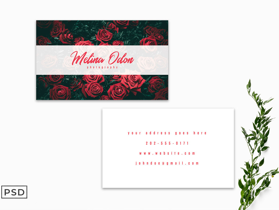 Free Minimal Floral Business Card Templatefaraz Ahmad On Regarding Microsoft Office Business Card Template