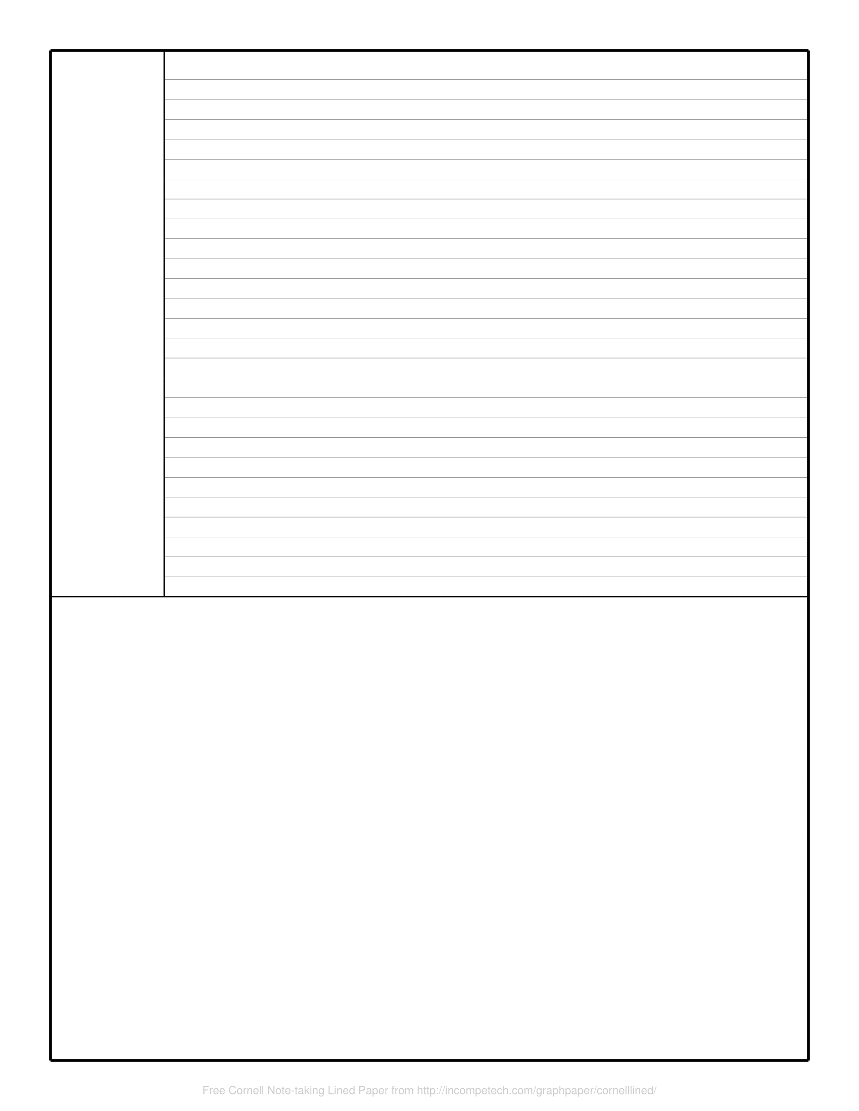 Free Online Graph Paper / Cornell Note Taking Lined Throughout Note Taking Template Pdf
