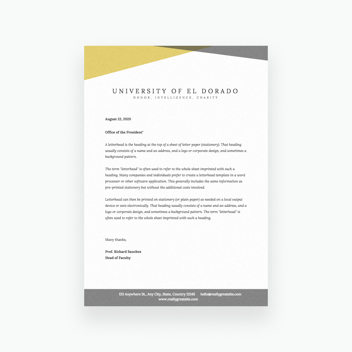 Free Online Letterhead Maker With Stunning Designs - Canva In Letterhead With Logo Template