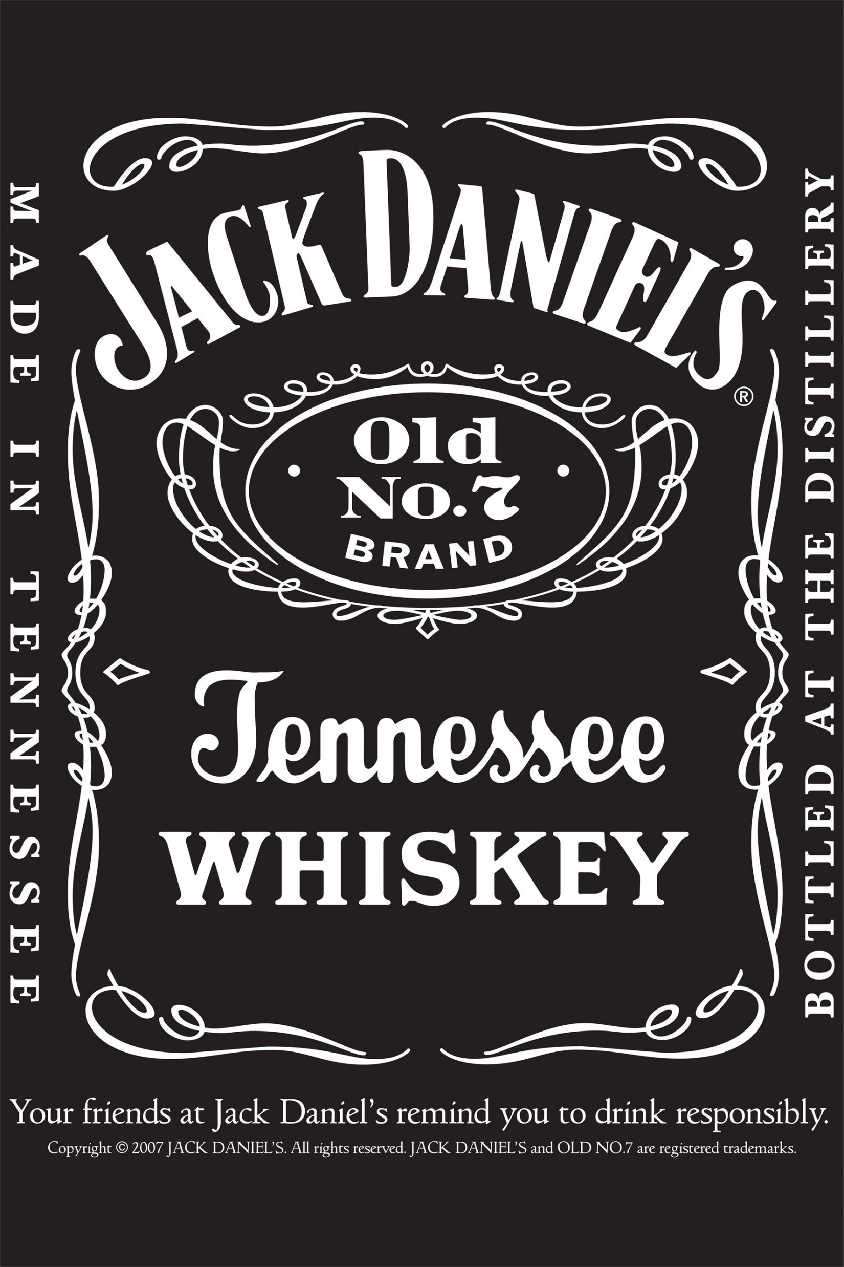 Free Photo: Jack Daniels Label – Alcohol, Closeup, Drink Within Jack Daniels Label Template