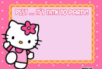 Free Printable Hello Kitty Birthday Invitations – Bagvania in Hello Kitty Birthday Card Template Free