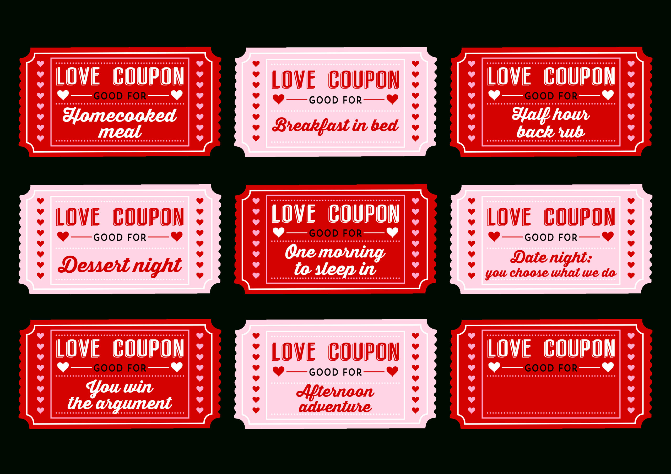 Free Printable Love Coupons – Colona.rsd7 Intended For Love Coupon Template For Word
