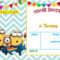 Free Printable Minion Birthday Invitation Templates – Bagvania throughout Minion Card Template