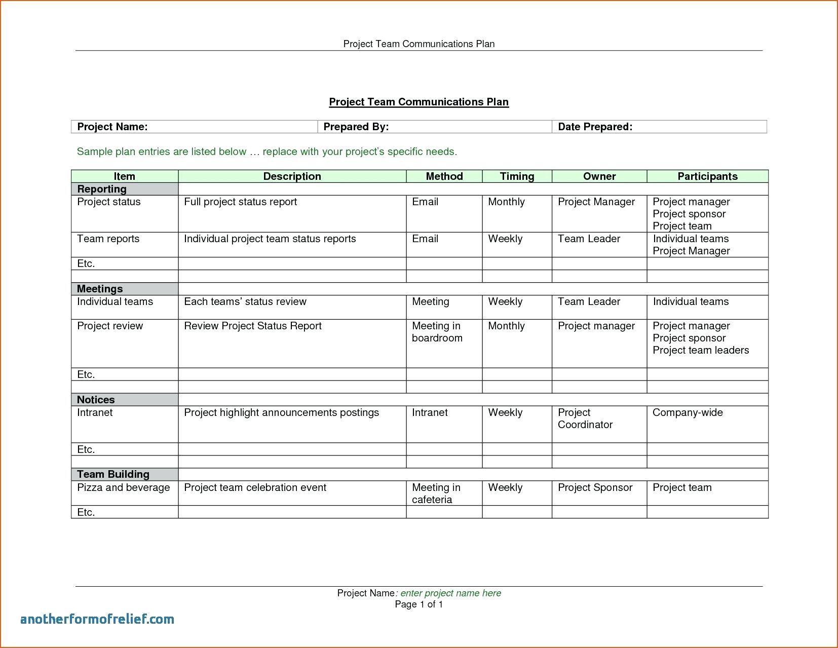 Free Project Management Monthly Status Report Template With Monthly Status Report Template