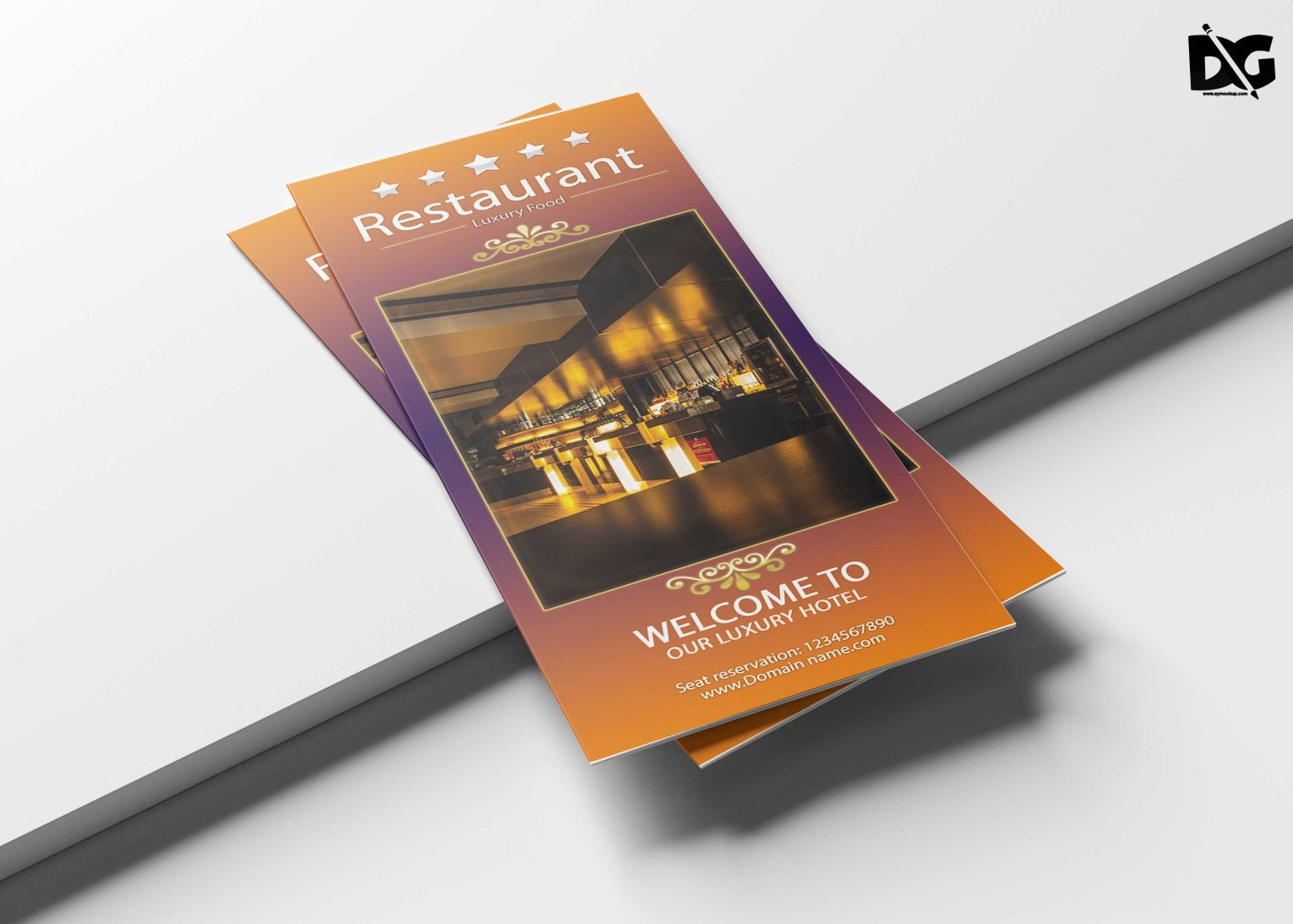 Free Psd Hotel Tri Fold Brochure Template | Free Psd Mockup Inside Hotel Brochure Design Templates