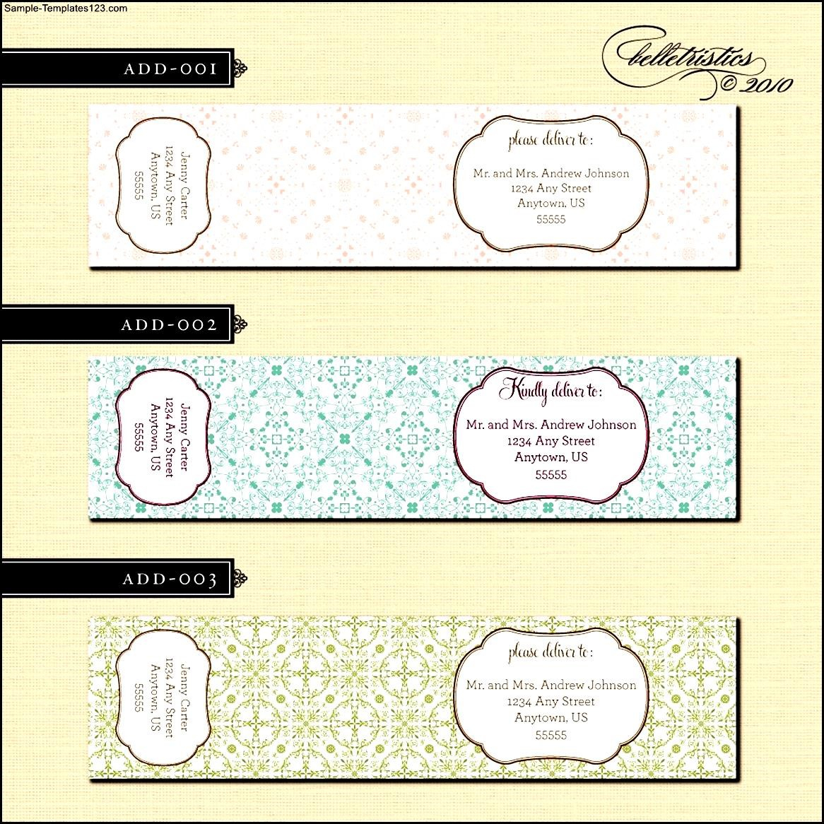 Free Wrap Around Address Label Template – Sample Templates With Mailing Label Template Free