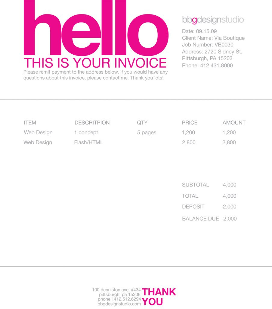 Freelance Invoice Template Free | Invoice Example With Invoice Template For Graphic Designer Freelance