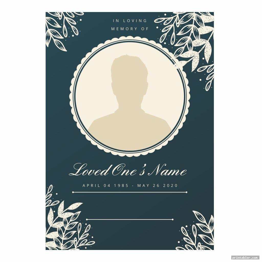 Funeral Memory Cards Templates Printable – Printabler Intended For In Memory Cards Templates