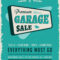 Garage Sale Flyer Template Intended For Garage Sale Flyer Template