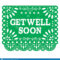 Get Well Soon Papel Picado Greeting Card Or Postcard Intended For Get Well Soon Card Template