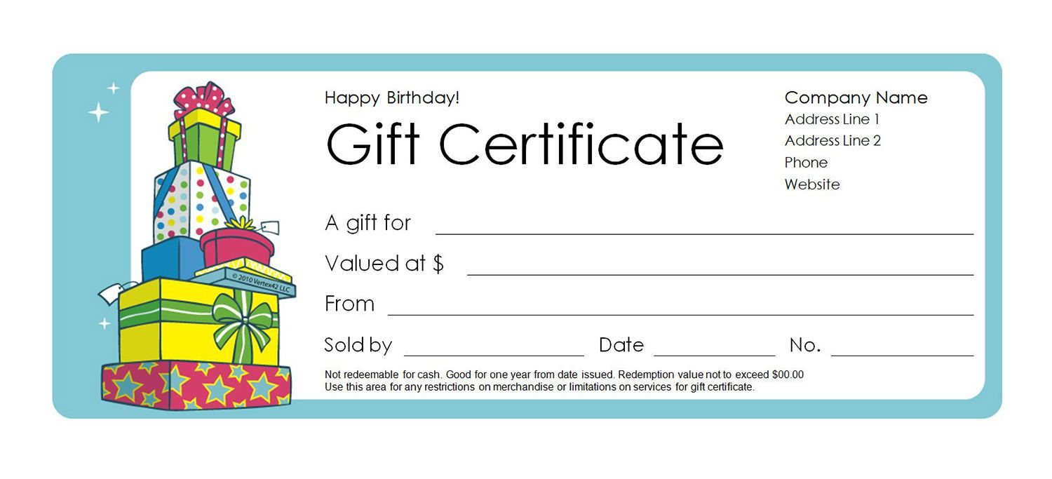 Gift Cert Template Free – Colona.rsd7 Within Massage Gift Certificate Template Free Download