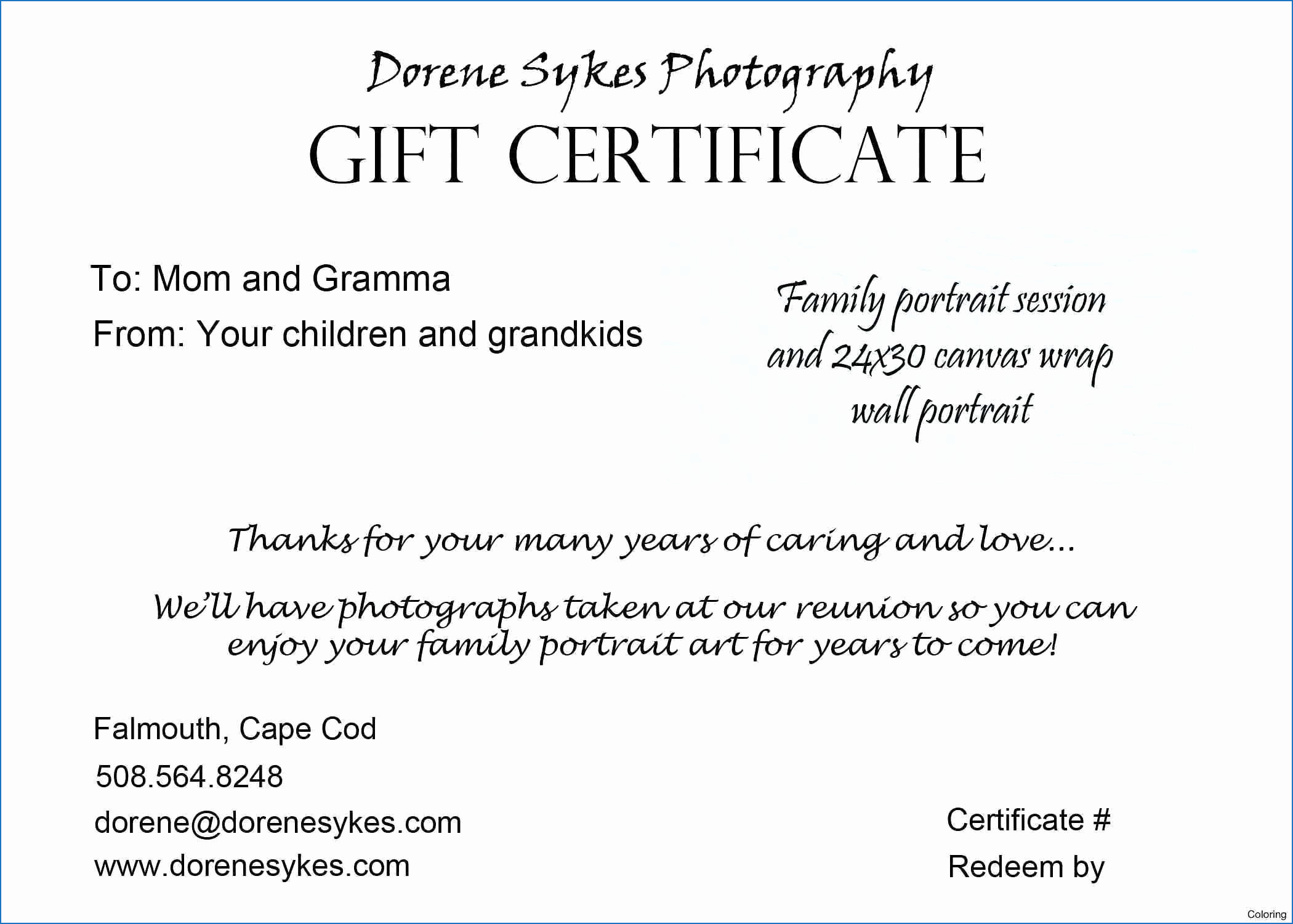 Gift Certificate Template For Kids – Colona.rsd7 With Mary Kay Gift Certificate Template
