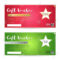Gift Voucher Or Gift Certificate Template In Red And Green Background.. With Regard To Movie Gift Certificate Template