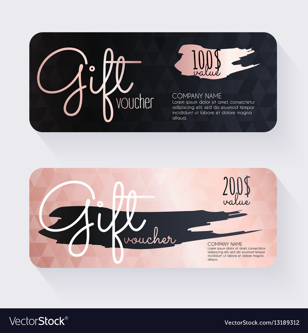 Gift Voucher Template With Rose Gold Gift Intended For Nail Gift Certificate Template Free