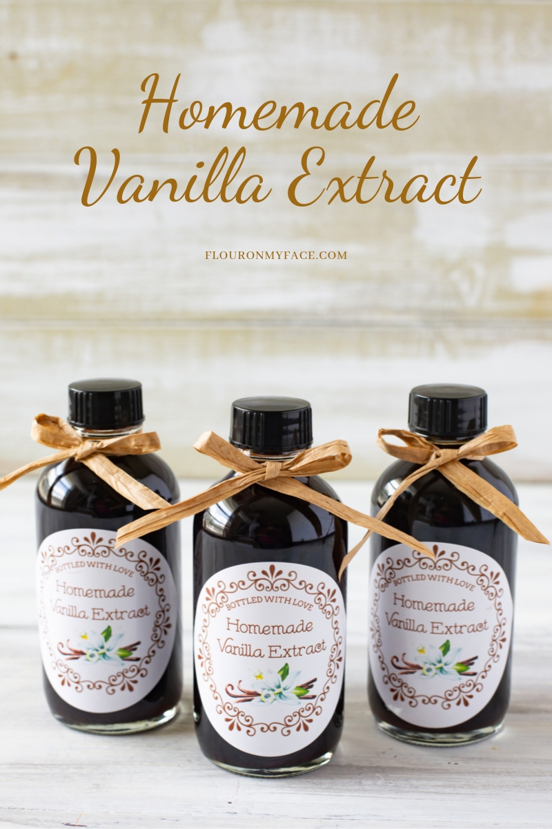 Gifts From The Kitchen Homemade Vanilla Flour On My Face For Homemade Vanilla Extract Label Template