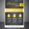 Gold Business Brochure Or Offer Flyer Design With Regard To Offer Flyer Template