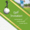 Golf Tournament Invitation Flyer Template Graphic Design Regarding Golf Outing Flyer Template