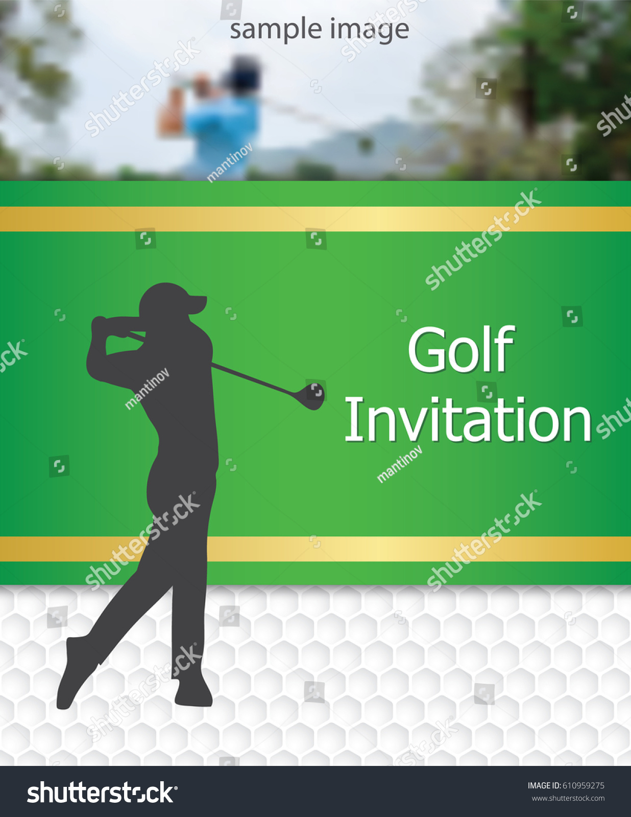 Golf Tournament Invitation Flyer Template Graphic Stock With Regard To Golf Outing Flyer Template