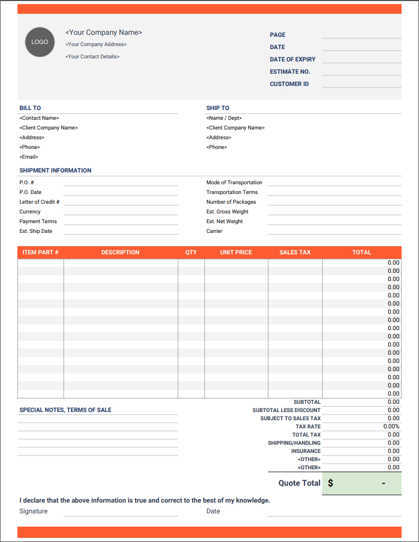 Google Docs Invoice Template | Docs & Sheets | Invoice Simple For Invoice Template Filetype Doc
