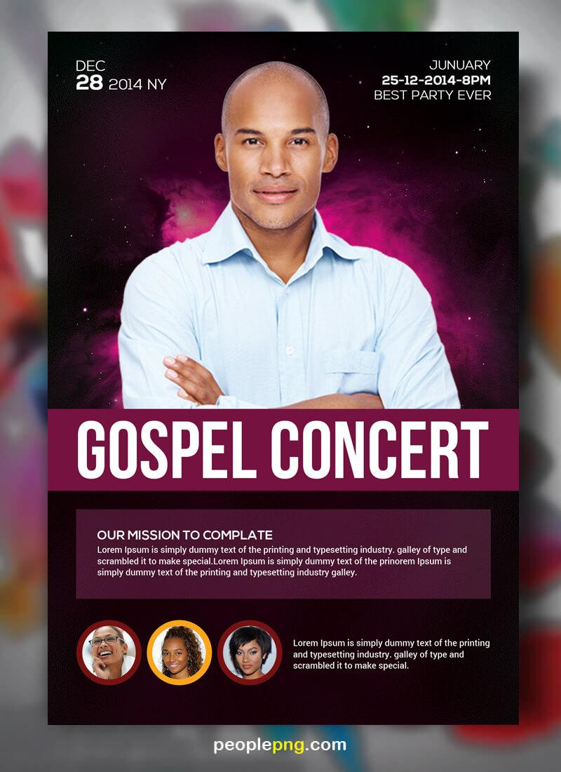 Gospel Flyer Template – Colona.rsd7 With Gospel Flyer Template