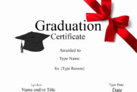 Graduation Gift Certificate Template Free ] - Graduation pertaining to Graduation Gift Certificate Template Free