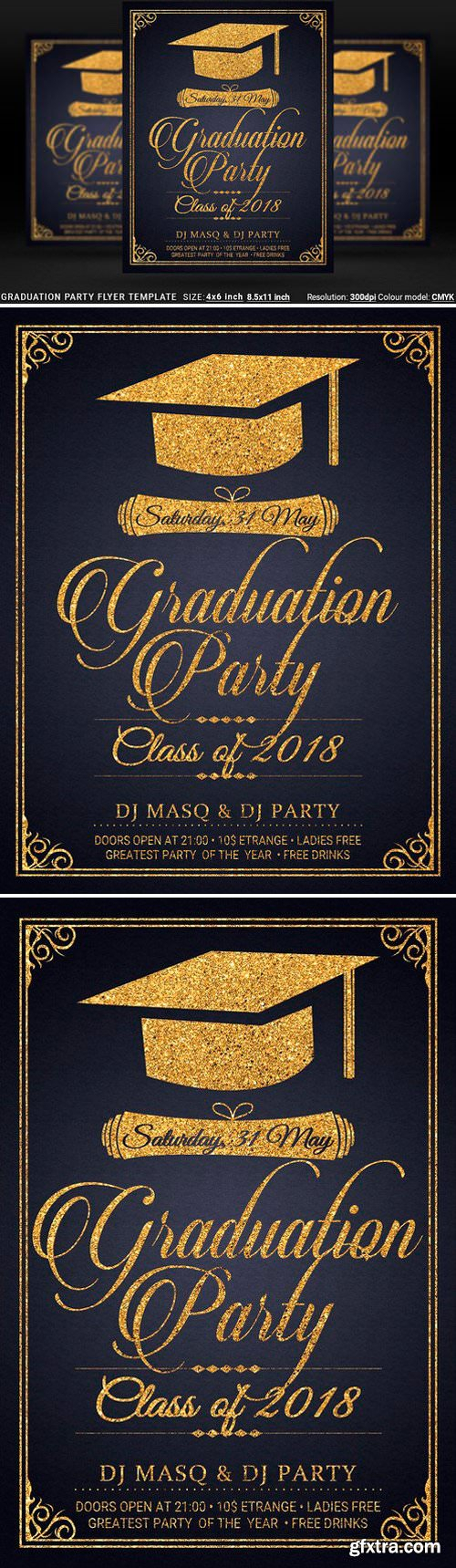 Graduation Party Flyer Template Prom » Gfxstudy – All Inside Graduation Party Flyer Template