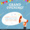 Grand Opening Flyer Banner Template Marketing Stock Vector With Regard To Grand Opening Flyer Template Free