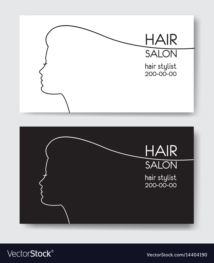 Hair Salon Business Card Templates Withl Woman Inside Hair Salon Business Card Template
