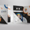 Half Fold Brochure Template For Construction Company In Half Fold Menu Template