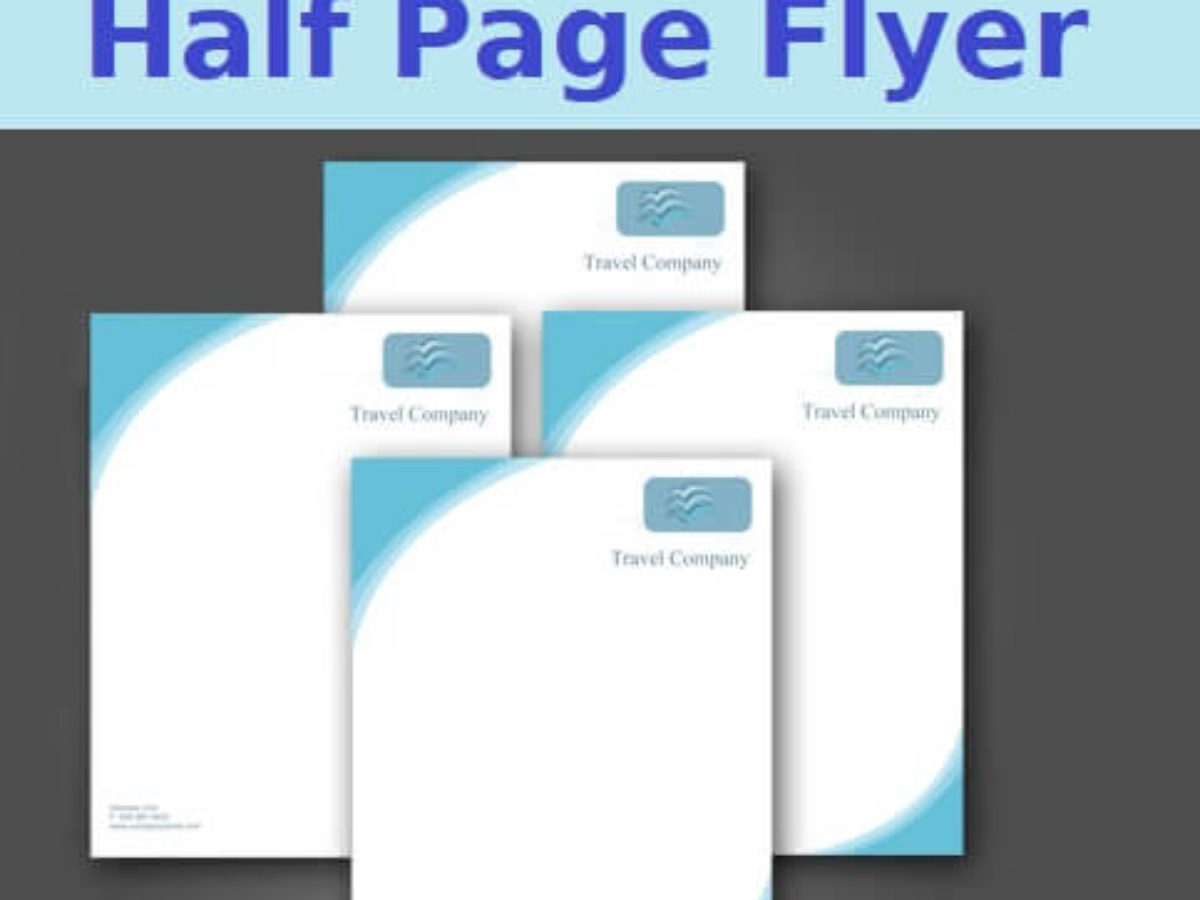 Half Page Flyer Templates | 5+ Free Printable Word & Pdf With Half Page Flyer Template