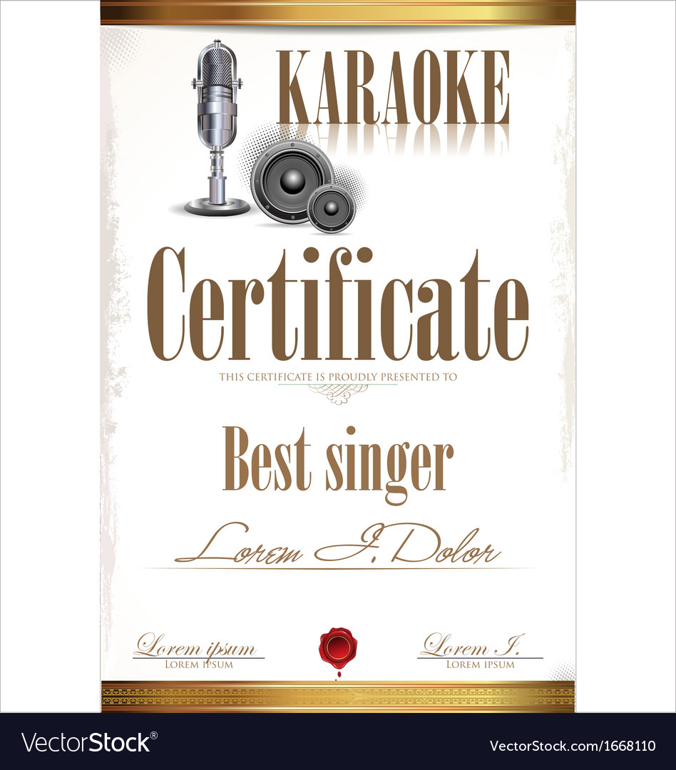 Halloween Certificate Template ] - Karaoke Certificate In Halloween Certificate Template