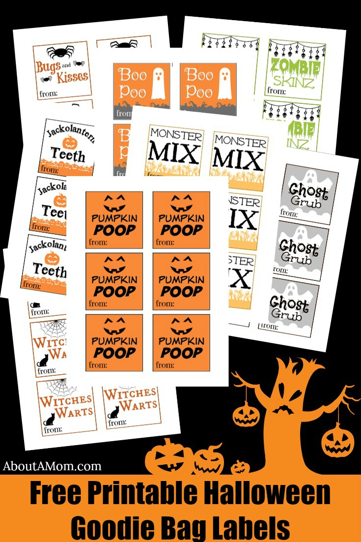 Halloween Goodie Bags - Free Printable - About A Mom Inside Goodie Bag Label Template