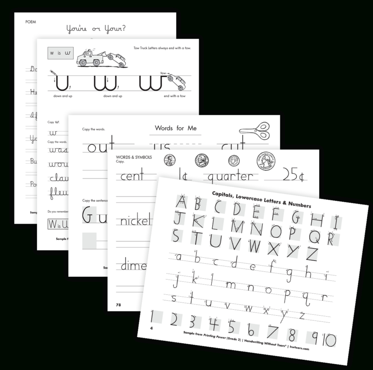 Handwriting Without Tears Letter Templates