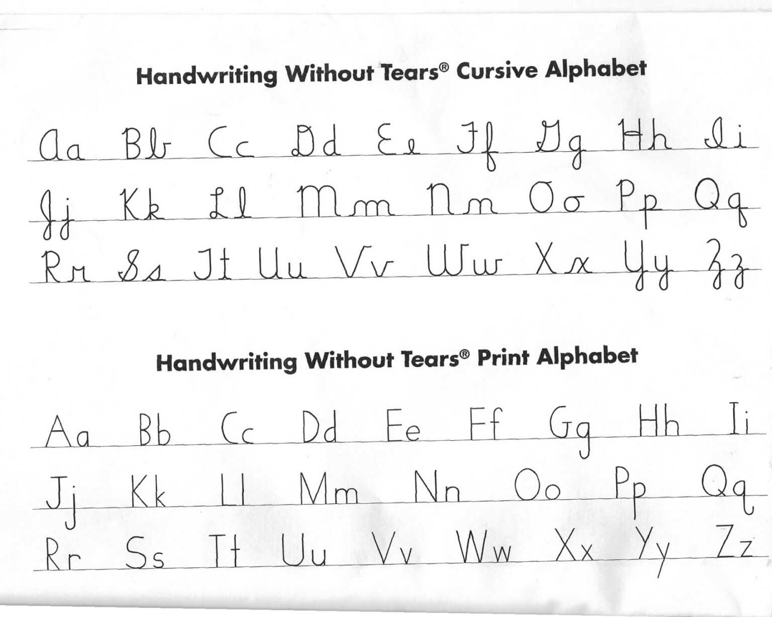 Handwriting Without Tears Letter Templates Best Template Ideas